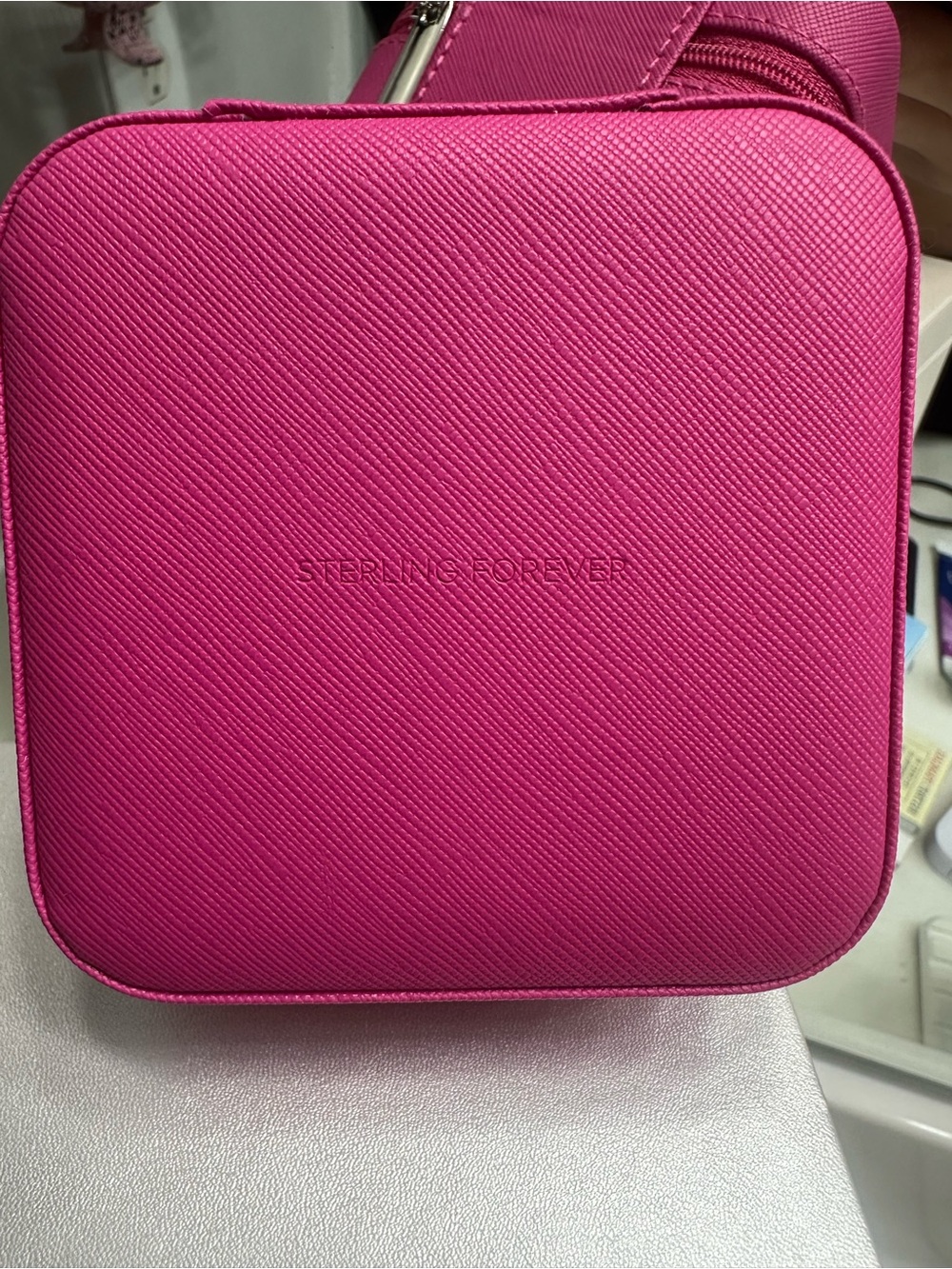 Sterling Forever Hot Pink Jewelry Travel Case